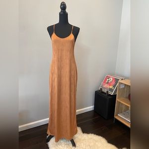 Free People Intimately  gold maxi dress